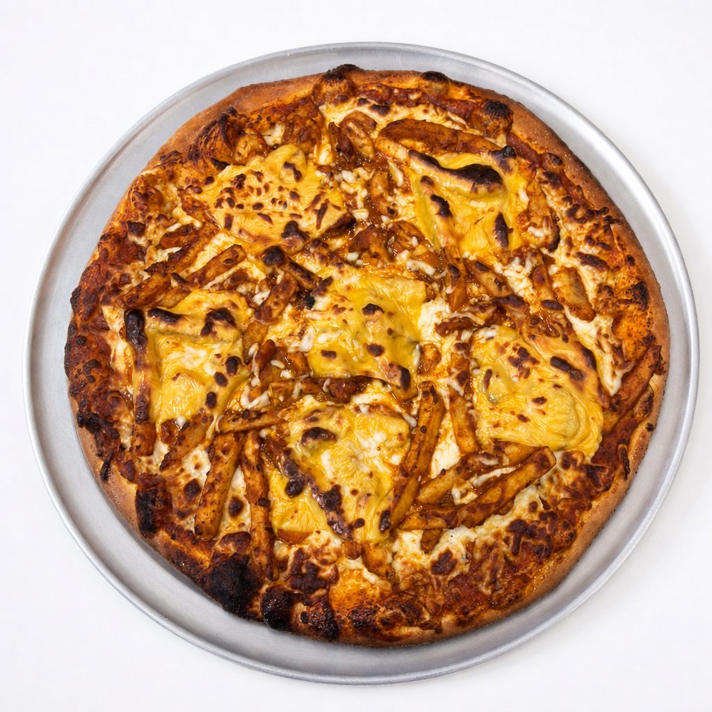 Pizza BUTTER CHICKEN POUTINE.
