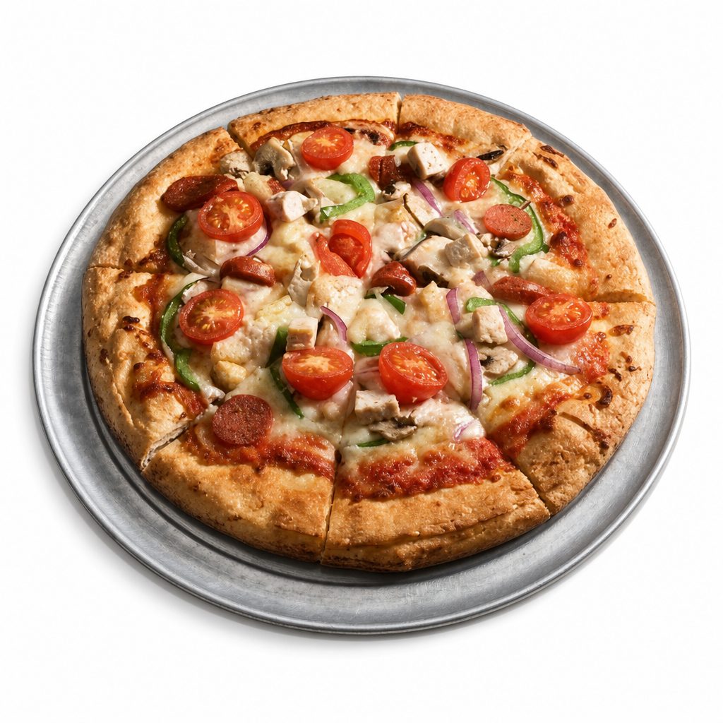 Pizza DESI VEGGIE DELIGHT.